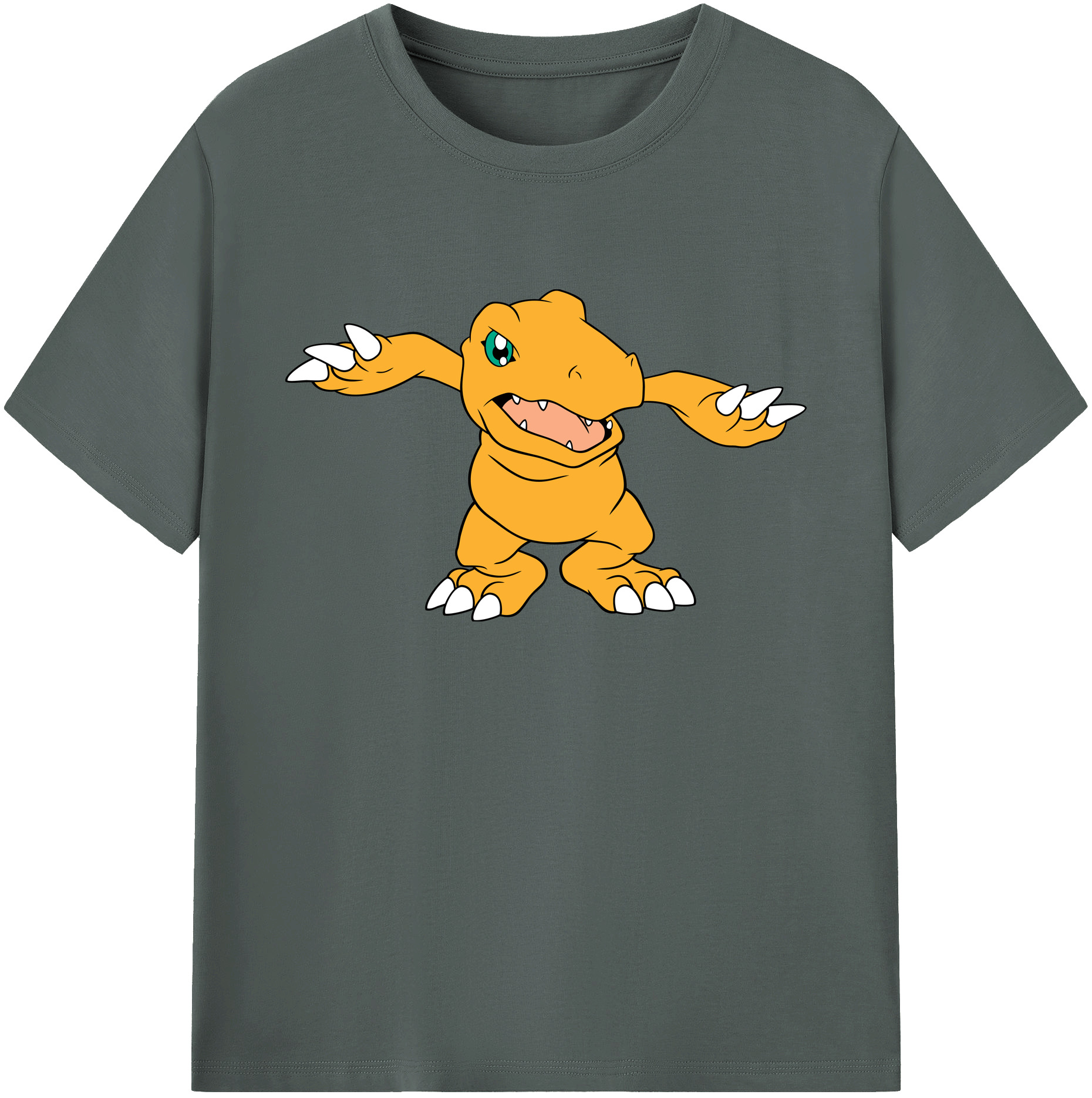 （画像用） Digimon デジタルモンスター/デジモン 綿100％ メンズ半袖Tシャツ｜肌触りやわらか＆通気性
